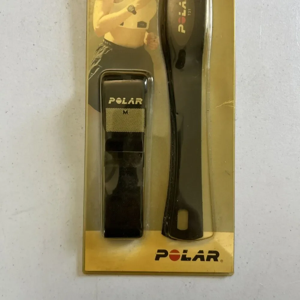 Polar T31 Transmitter Set Heart Monitor Exercise Fitness Health Band Black NEW